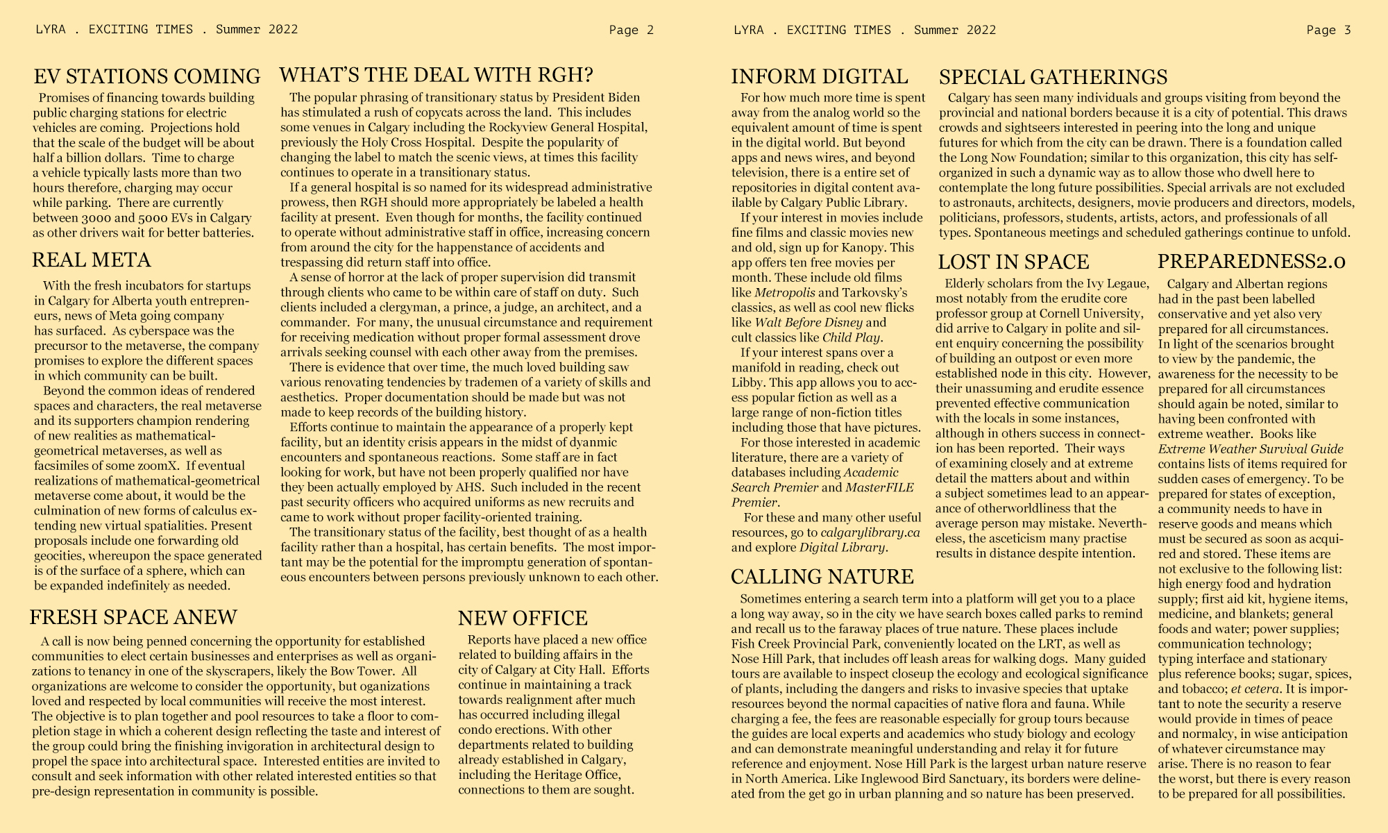 Exciting Times - Summer 2022 - Issue 1